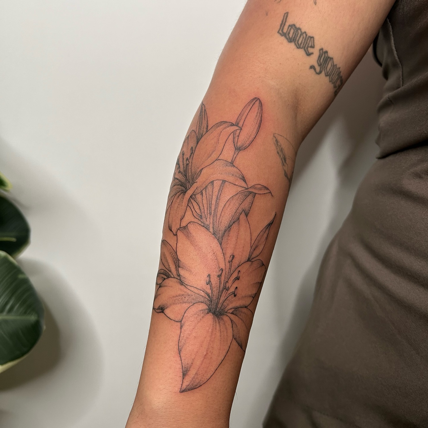Fine line tattoo created by student at Fine Line Tattoo Academy