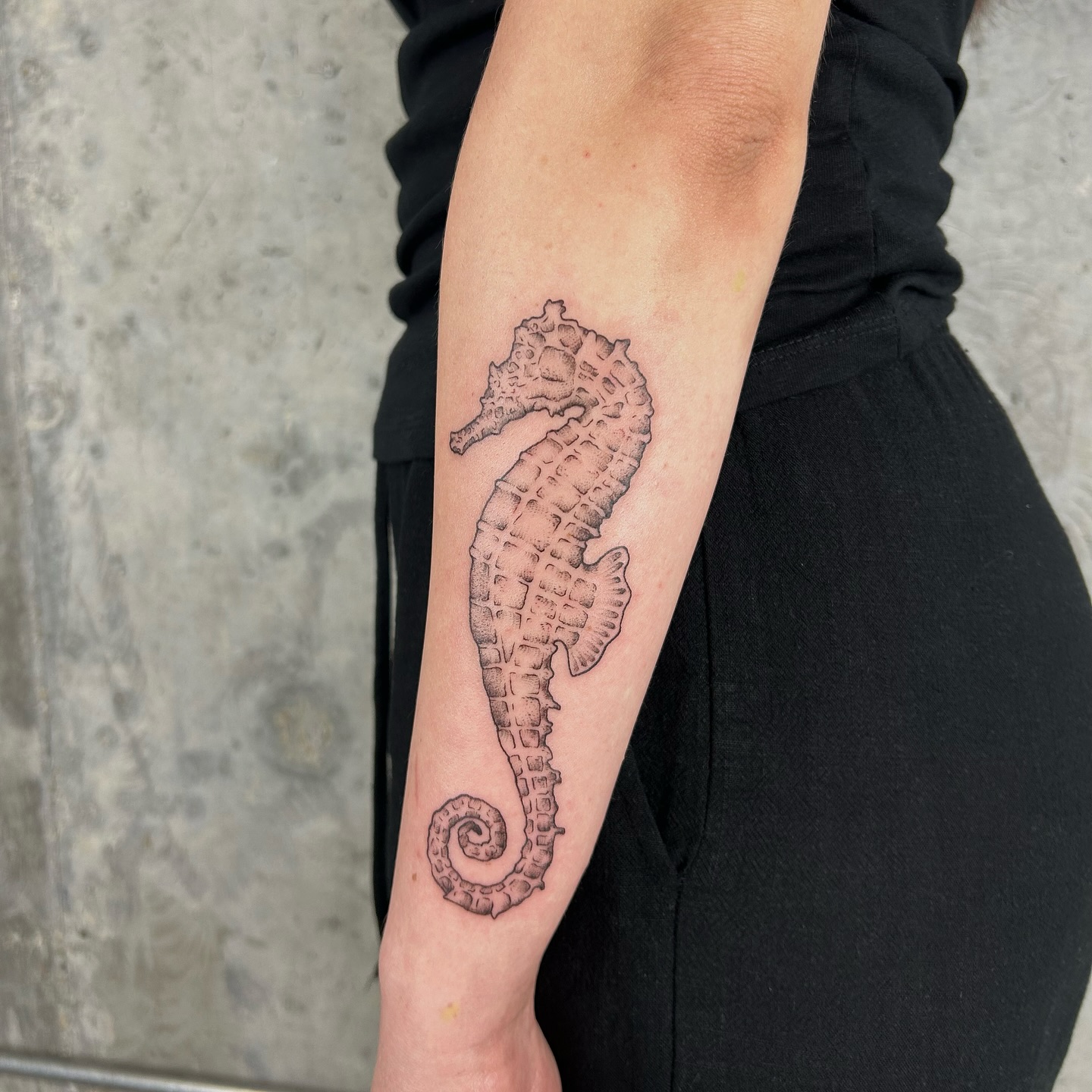 Fine line tattoo created by student at Fine Line Tattoo Academy