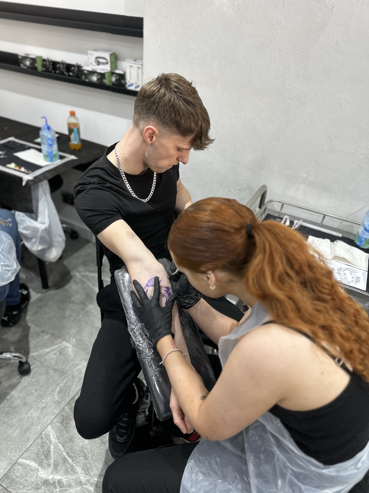 4-Day Fine Line Masterclass, student at work